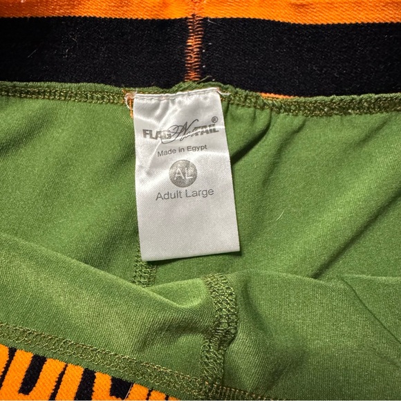 💚 2/$7
Flag Nor Fail Olive Green and Orange Athletic Shorts - Picture 4 of 5